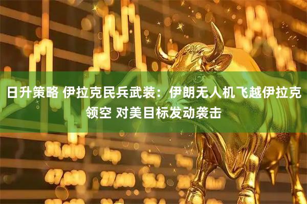 日升策略 伊拉克民兵武装：伊朗无人机飞越伊拉克领空 对美目标发动袭击